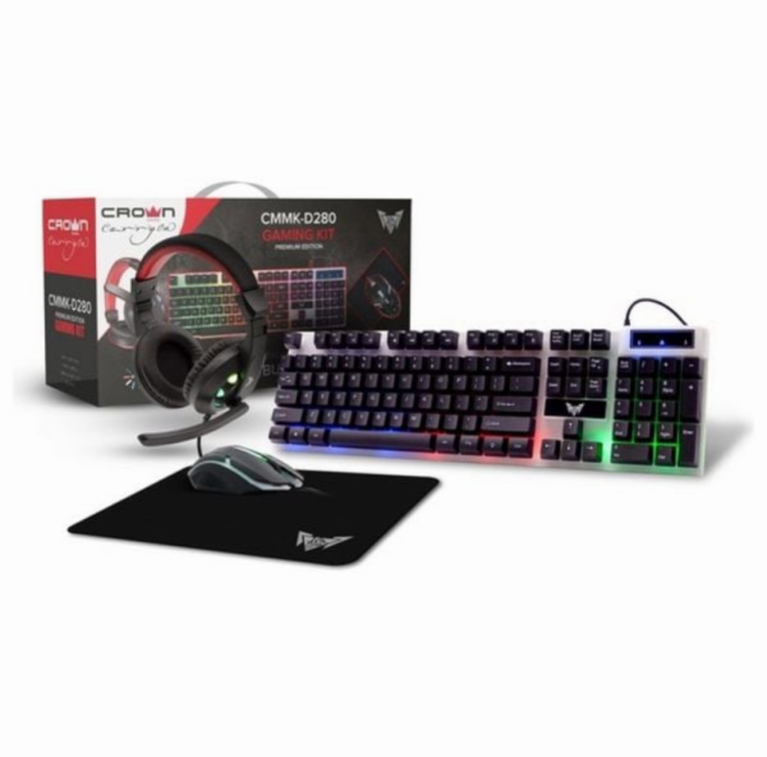 Crown Micro CMMK-D280 - 4 in 1 Gaming Starter Kit
